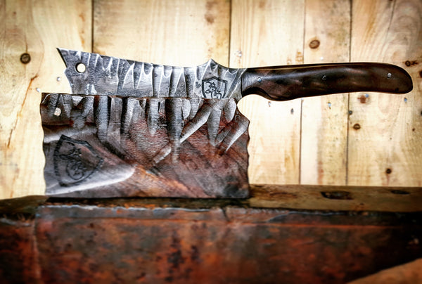 4 Piece Handmade Cleaver Knife Set 