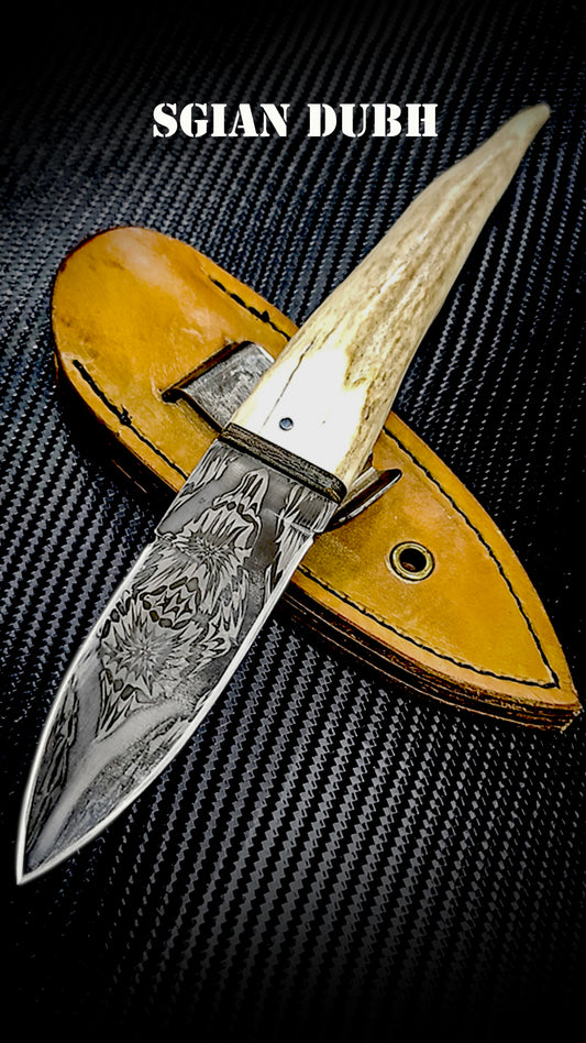 FLASH SALE! MOSAIC DAMASCUS SGIAN DUBH